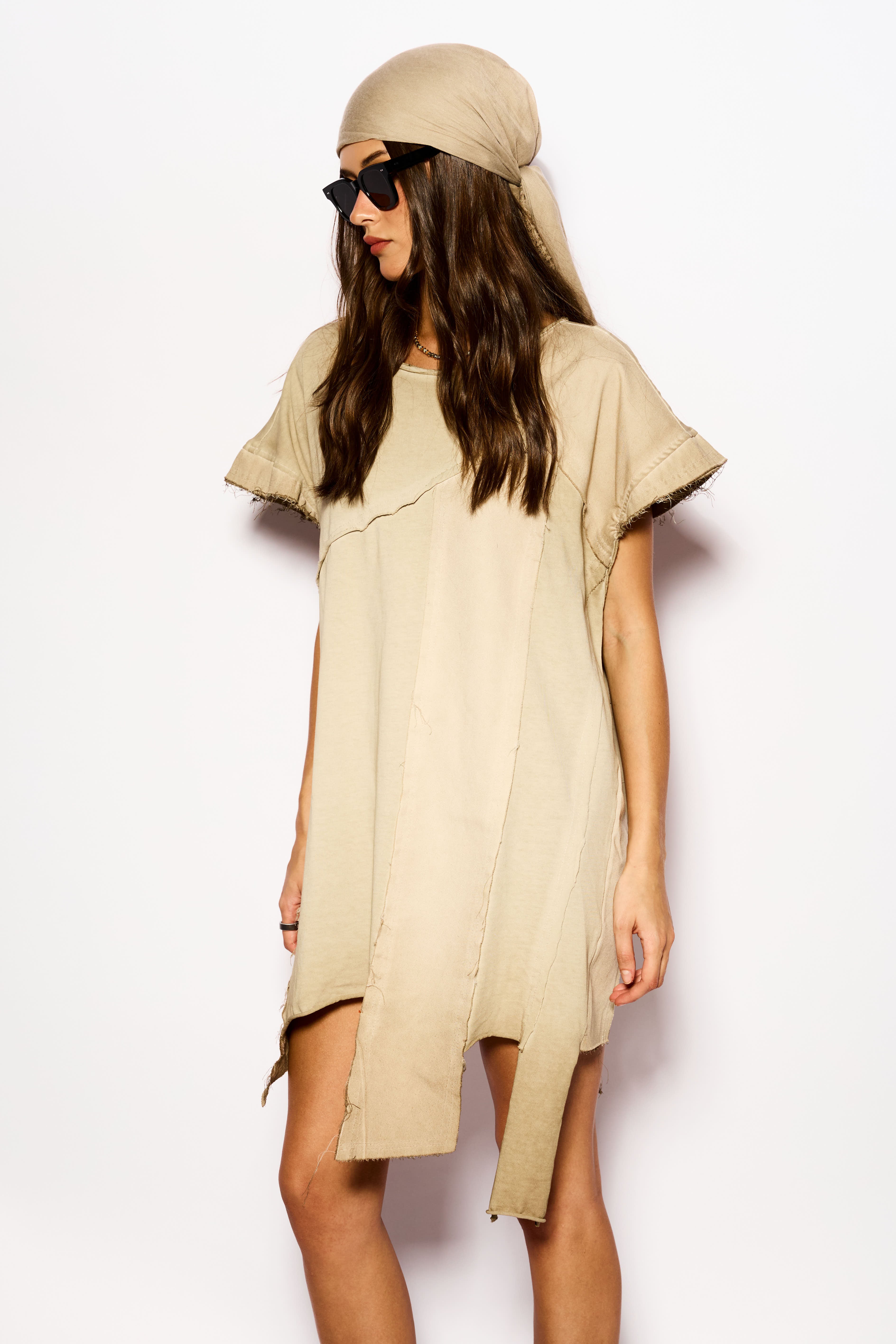 Beige APOCALYPSE asymetric tank