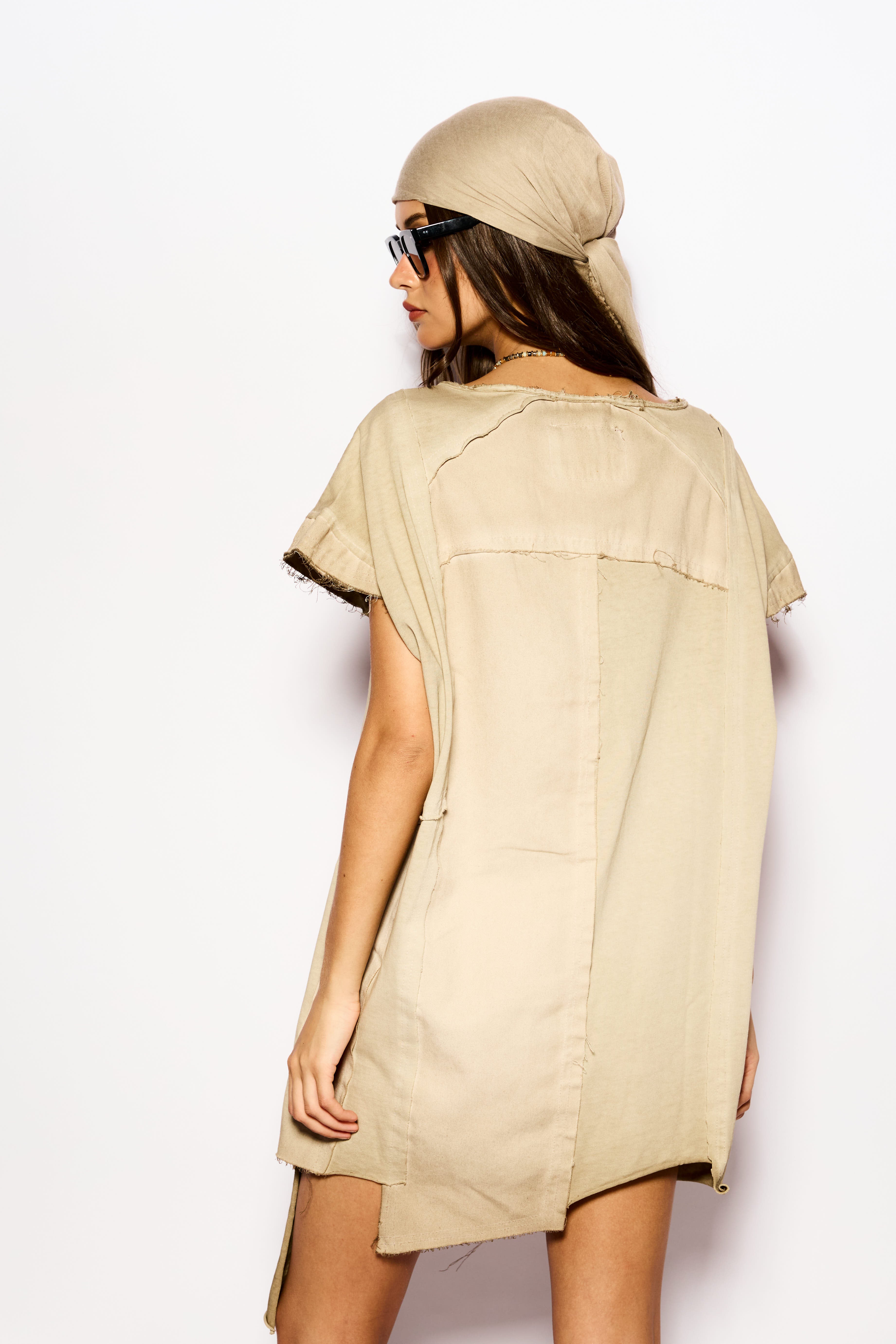 Beige APOCALYPSE asymetric tank