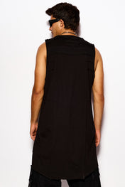 Black Asymmetrical tank top
