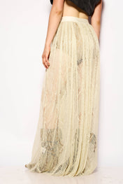 Lace skirt crystal
