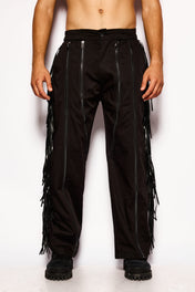 Onyx fringe pants