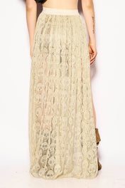 Skull cut out skirt