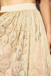 Skull cut out skirt