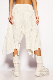 White APOCALYPSE asymmetric bermuda