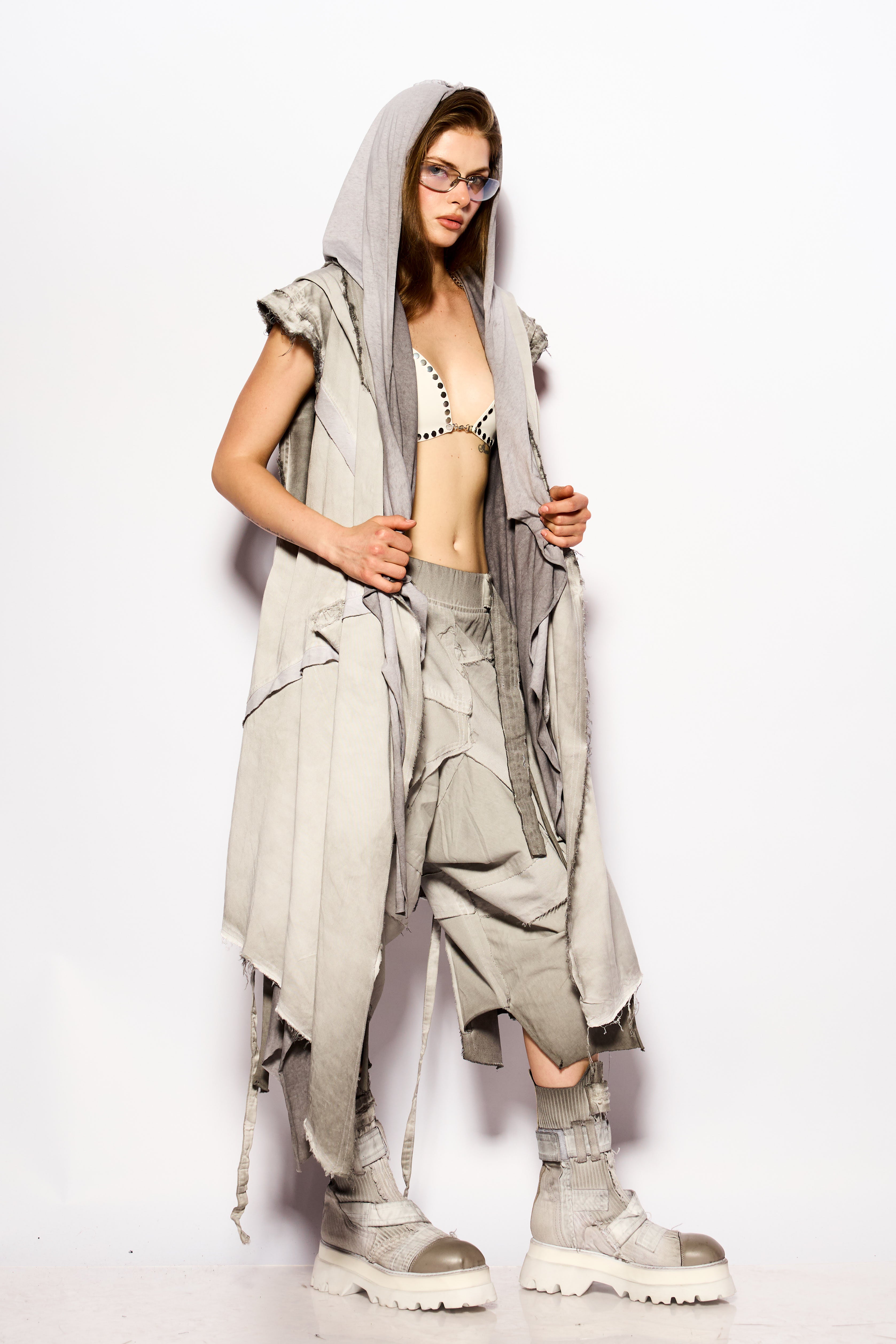 Gray APOCALYPSE Asymmetric Vest