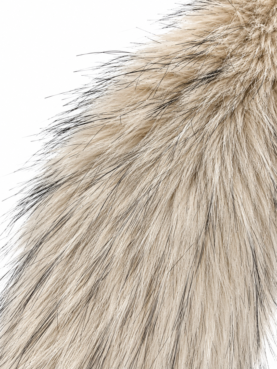 Beige Luxe Faux Fur Scarf