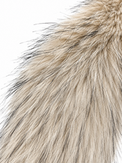 Beige Luxe Faux Fur Scarf