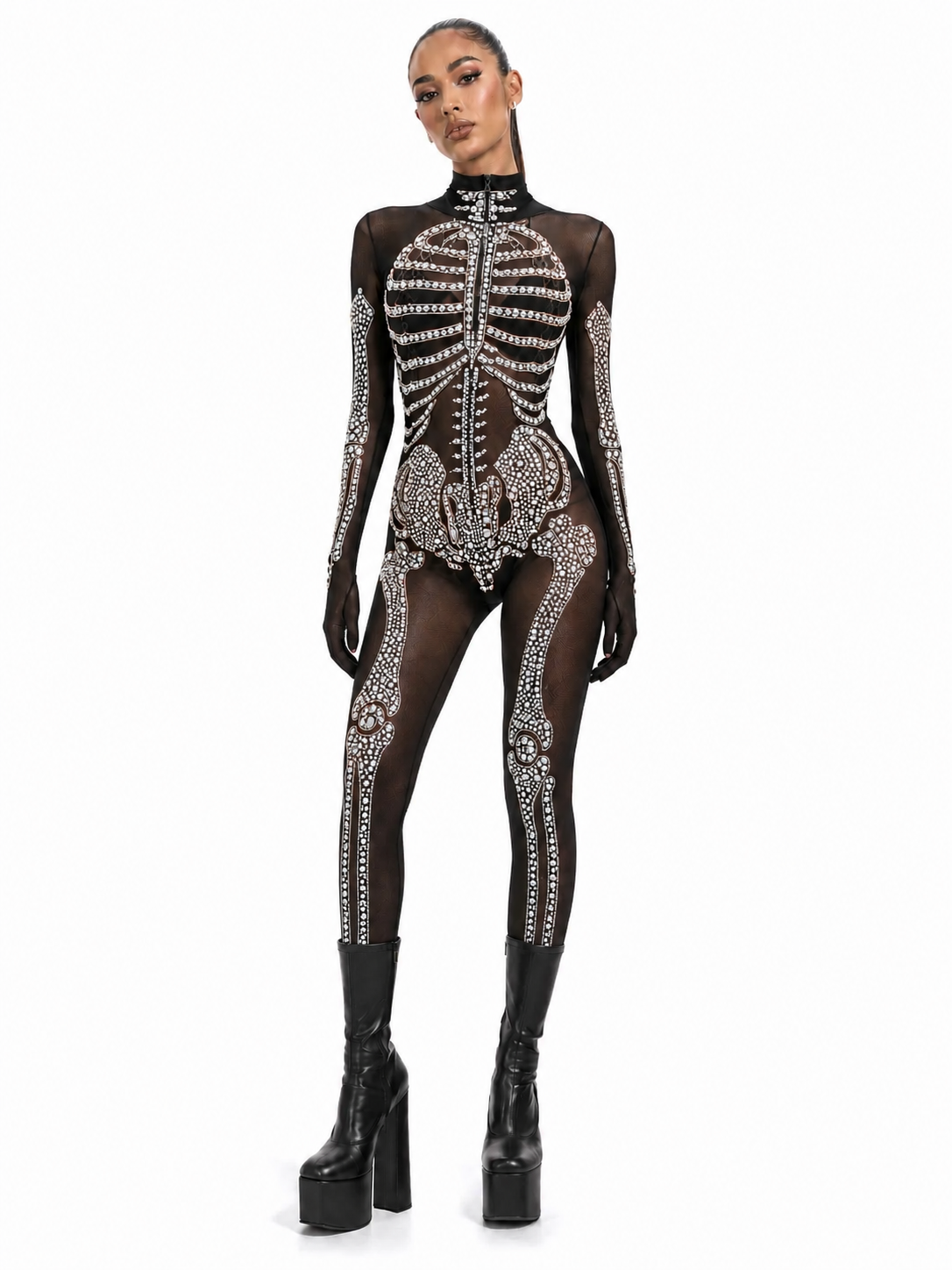 Crystal Skeleton Catsuit