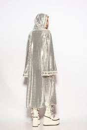 Silver Liquid Shadow Kimono