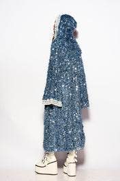 Indigo storm kimono