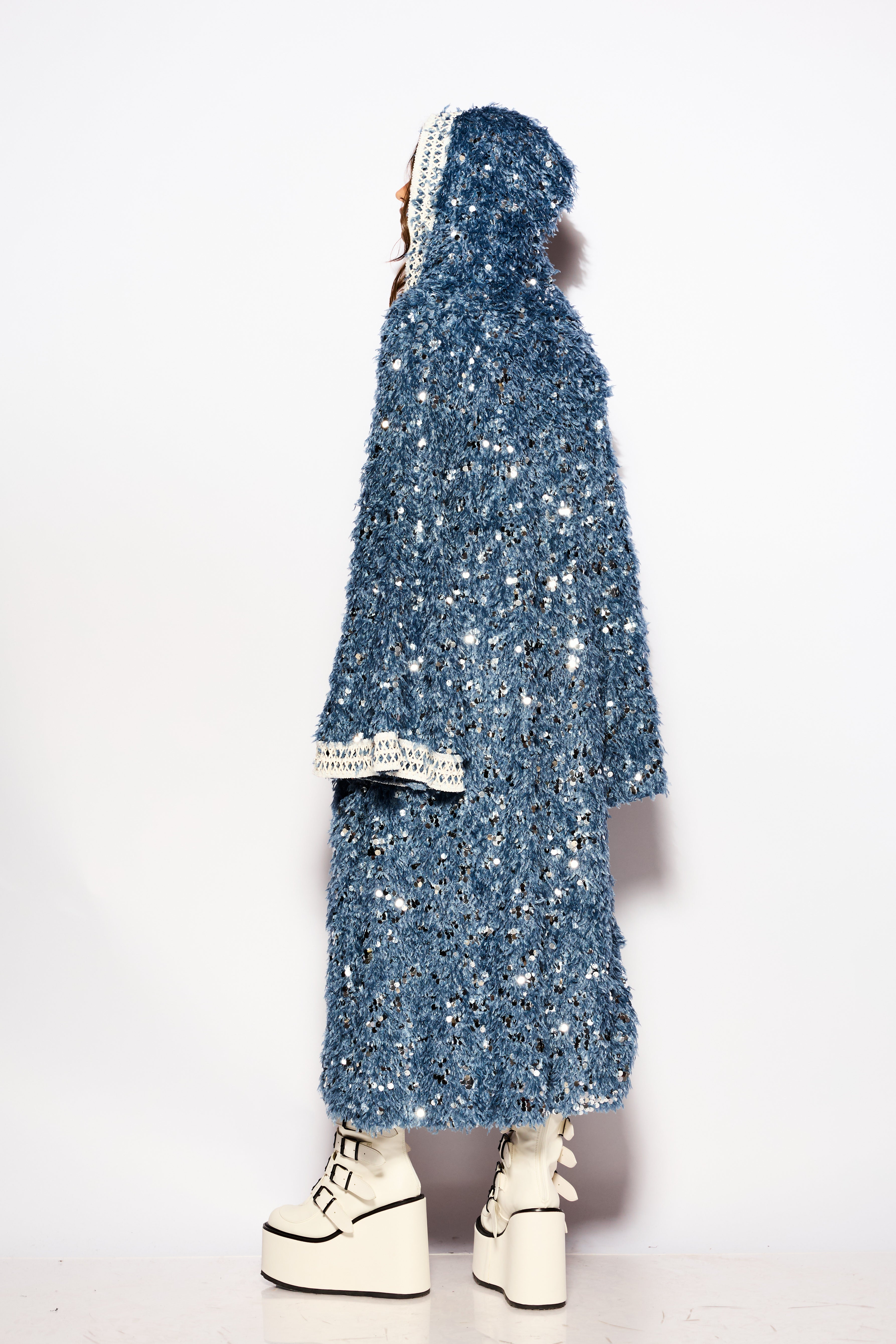 Indigo storm kimono