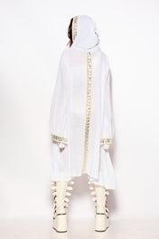 White Coven hood kimono