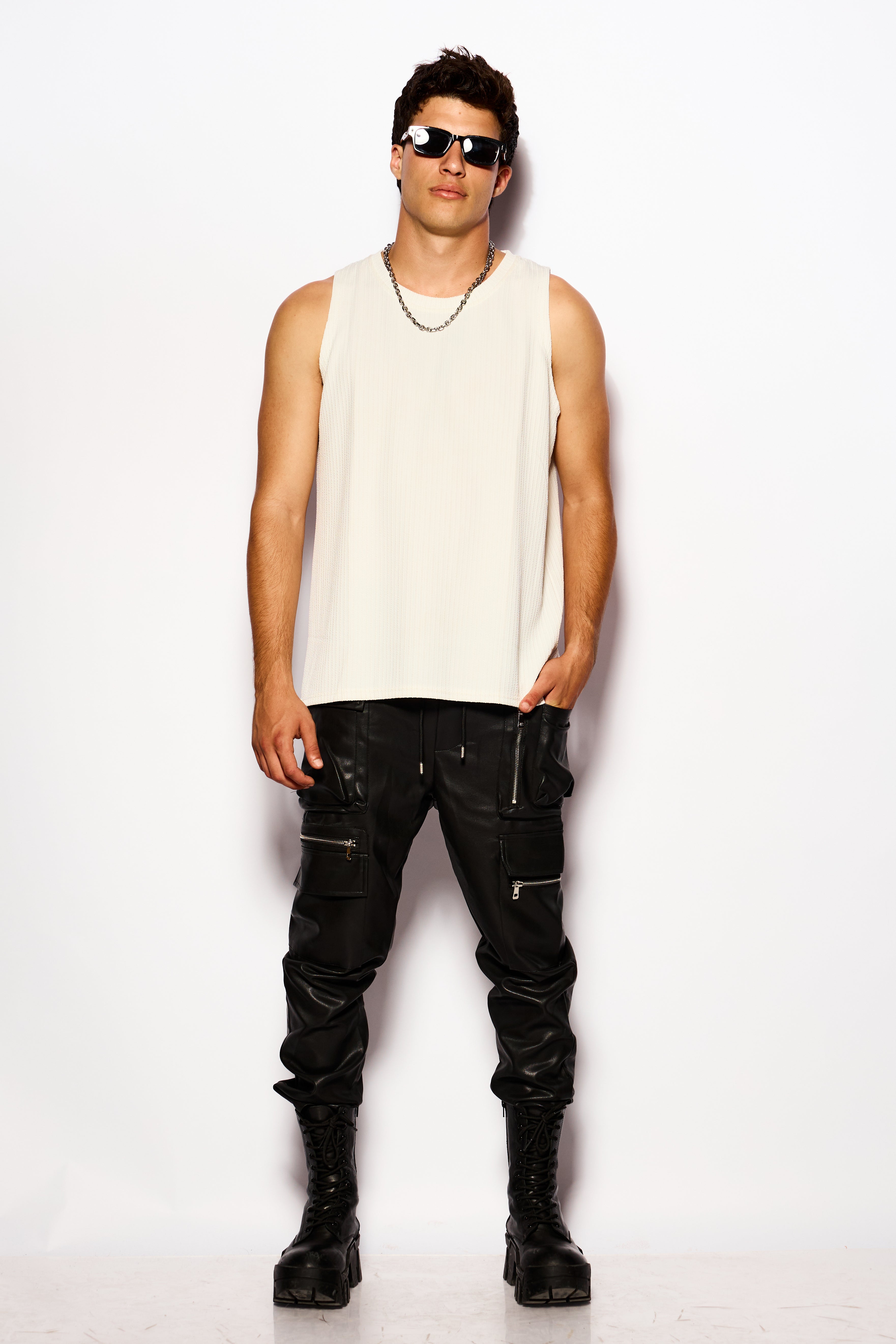 Multi-zip pants