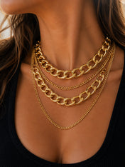 Multi Layer Gold Chain