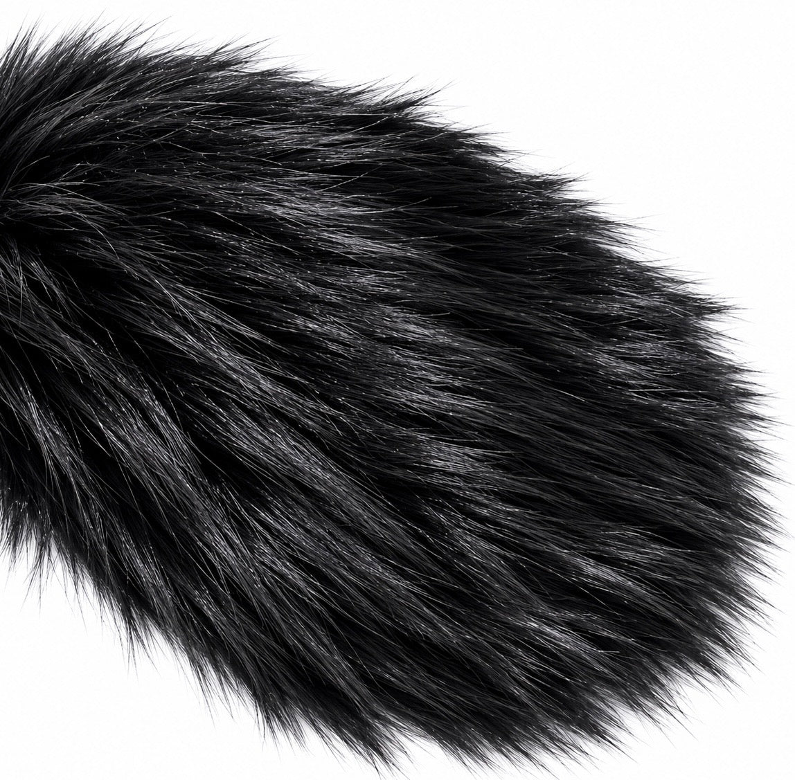 Black Luxe Faux Fur Scarf
