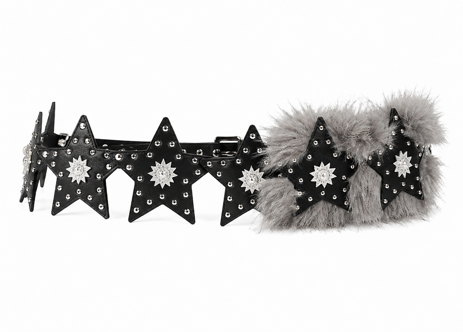 Star Faux Fur Belt
