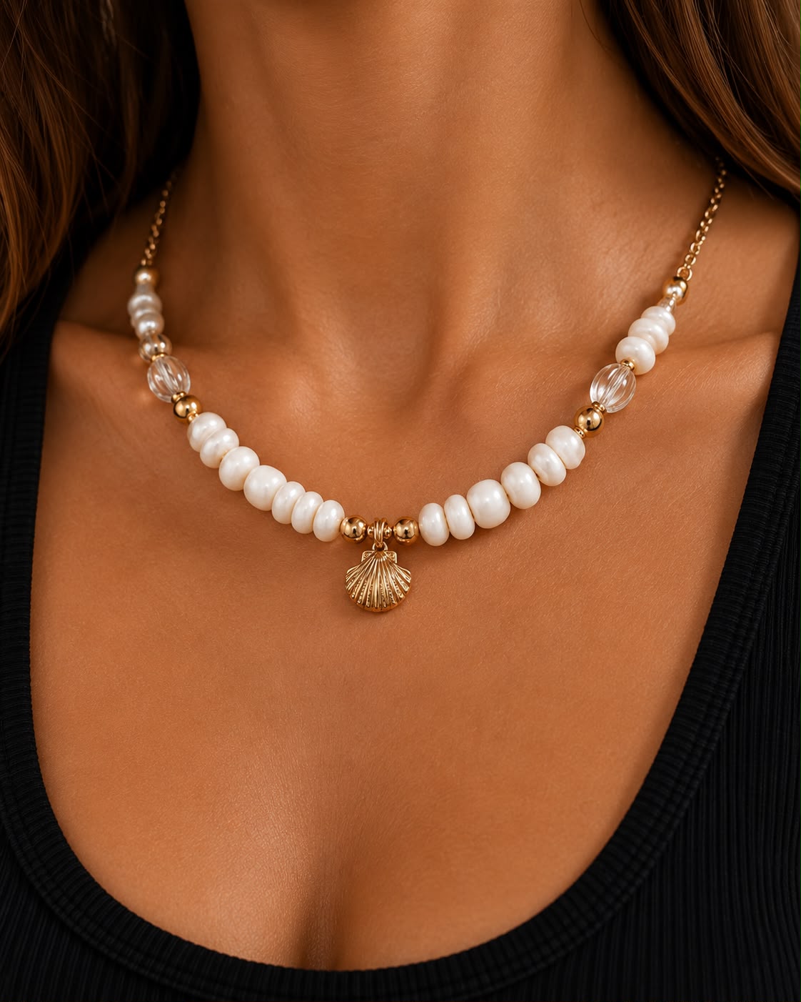 Golden Shell Necklace