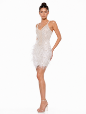 Ivory Pearl Mini Dress