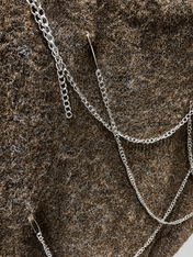 Brown Chain Flow Knit