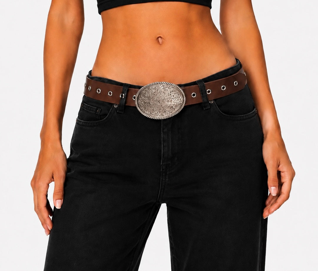 Brown Oak Leather Belt