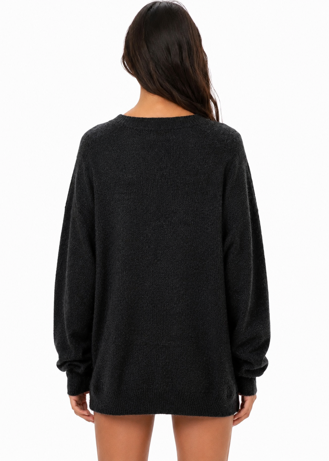 Black Chain Flow Knit