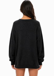 Black Chain Flow Knit