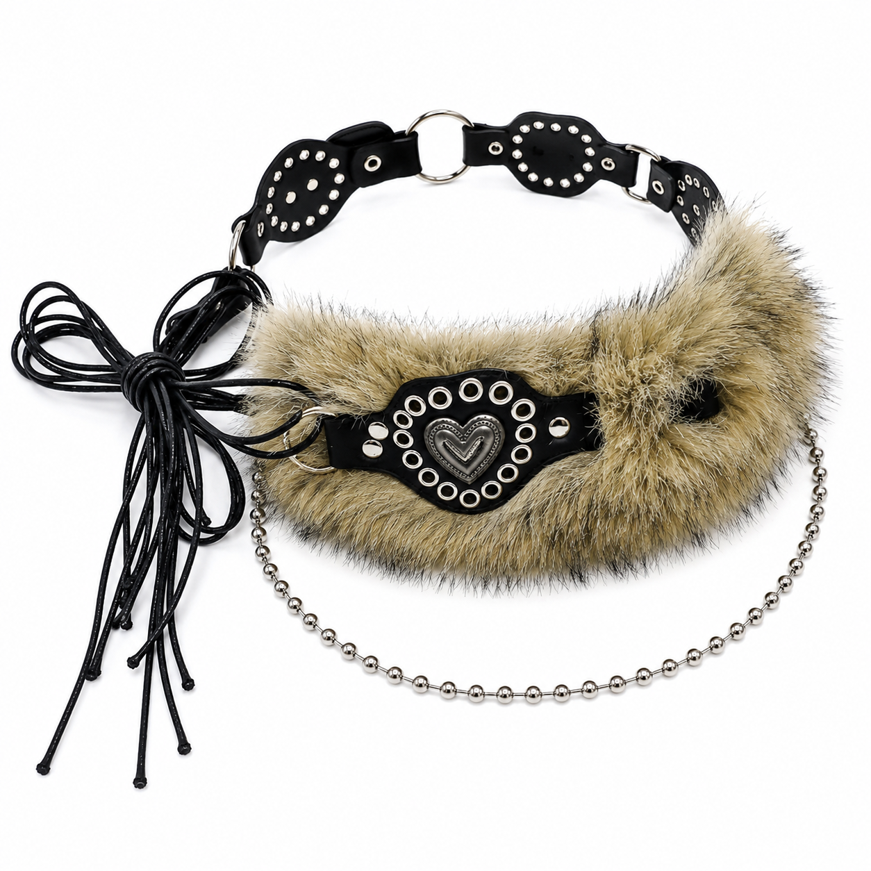 Wild Heart Faux Fur Belt