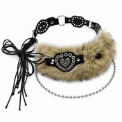 Wild Heart Faux Fur Belt