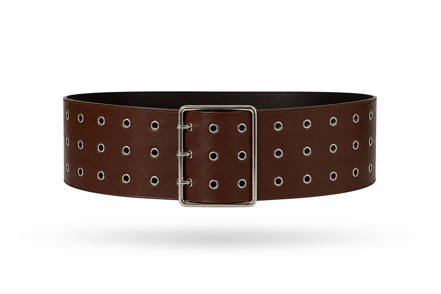 Brown Wide Grommet Belt