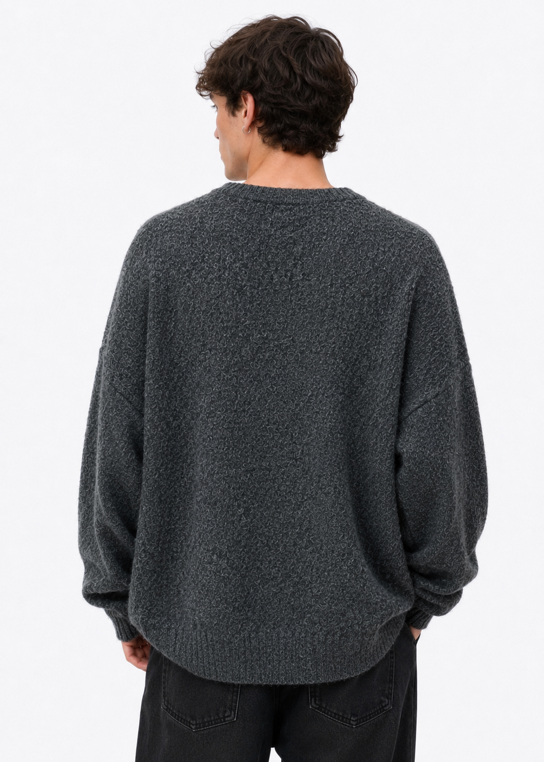 Gray Chain Flow Knit
