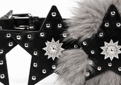 Star Faux Fur Belt