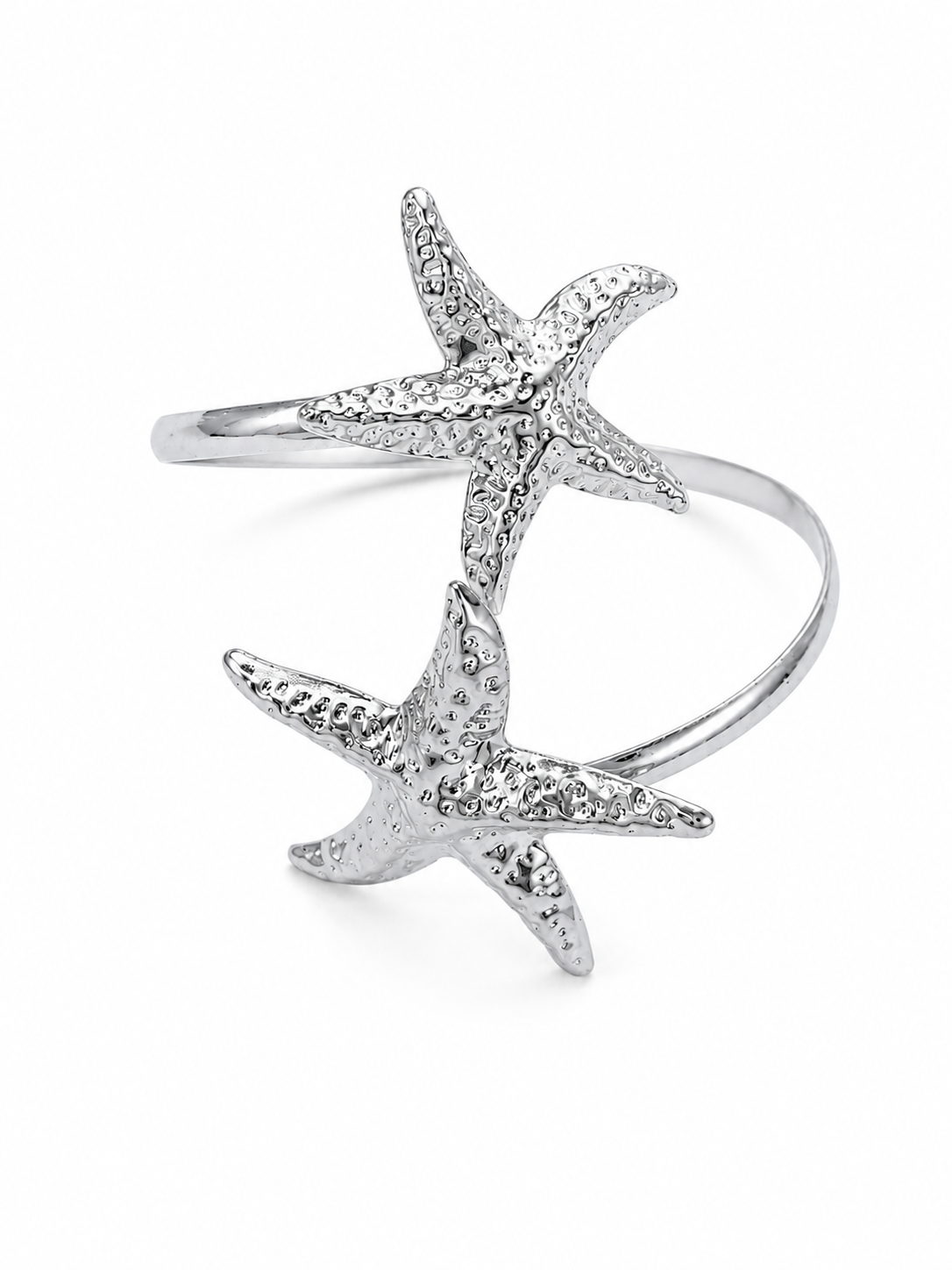 Silver Ocean Star Cuff