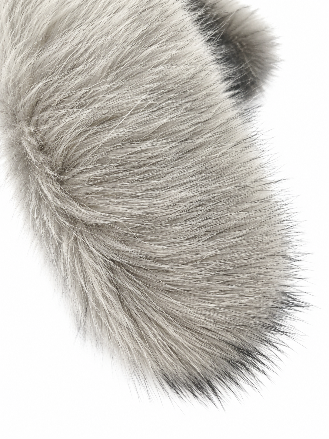 Gray Luxe Faux Fur Scarf