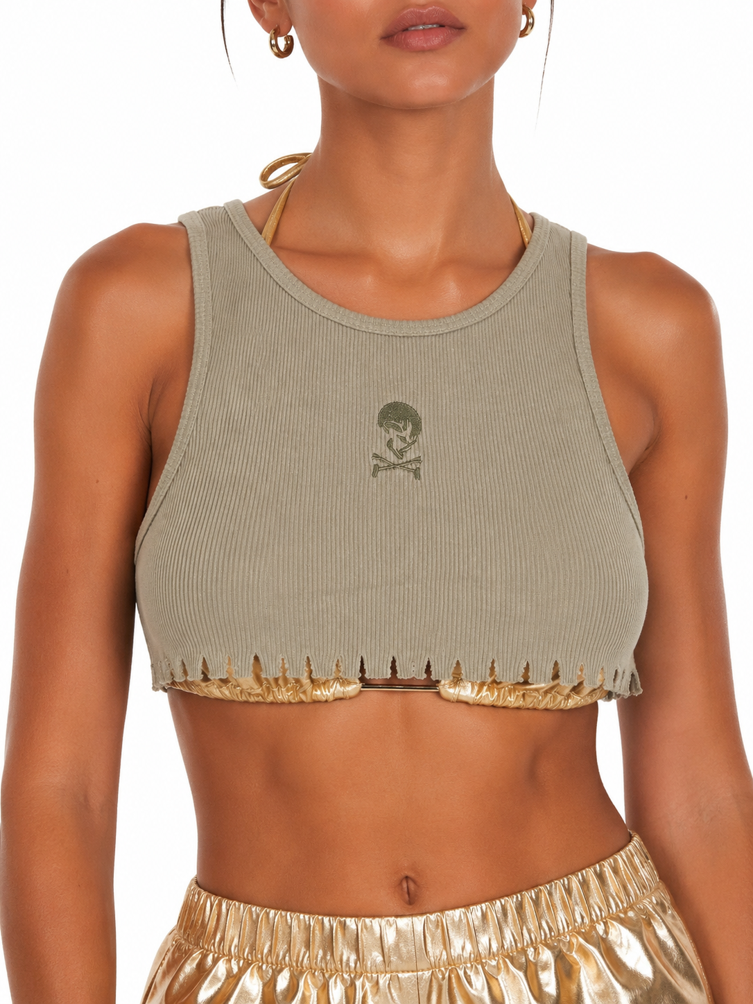 Raw crop tank