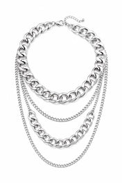Multi Layer Silver Chain