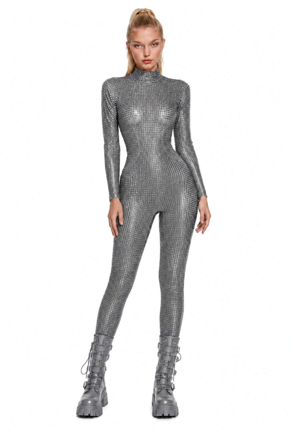 Grey Sparkle Jumpsuit