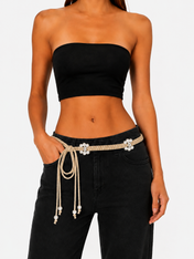 Beige Luna Pearl Belt