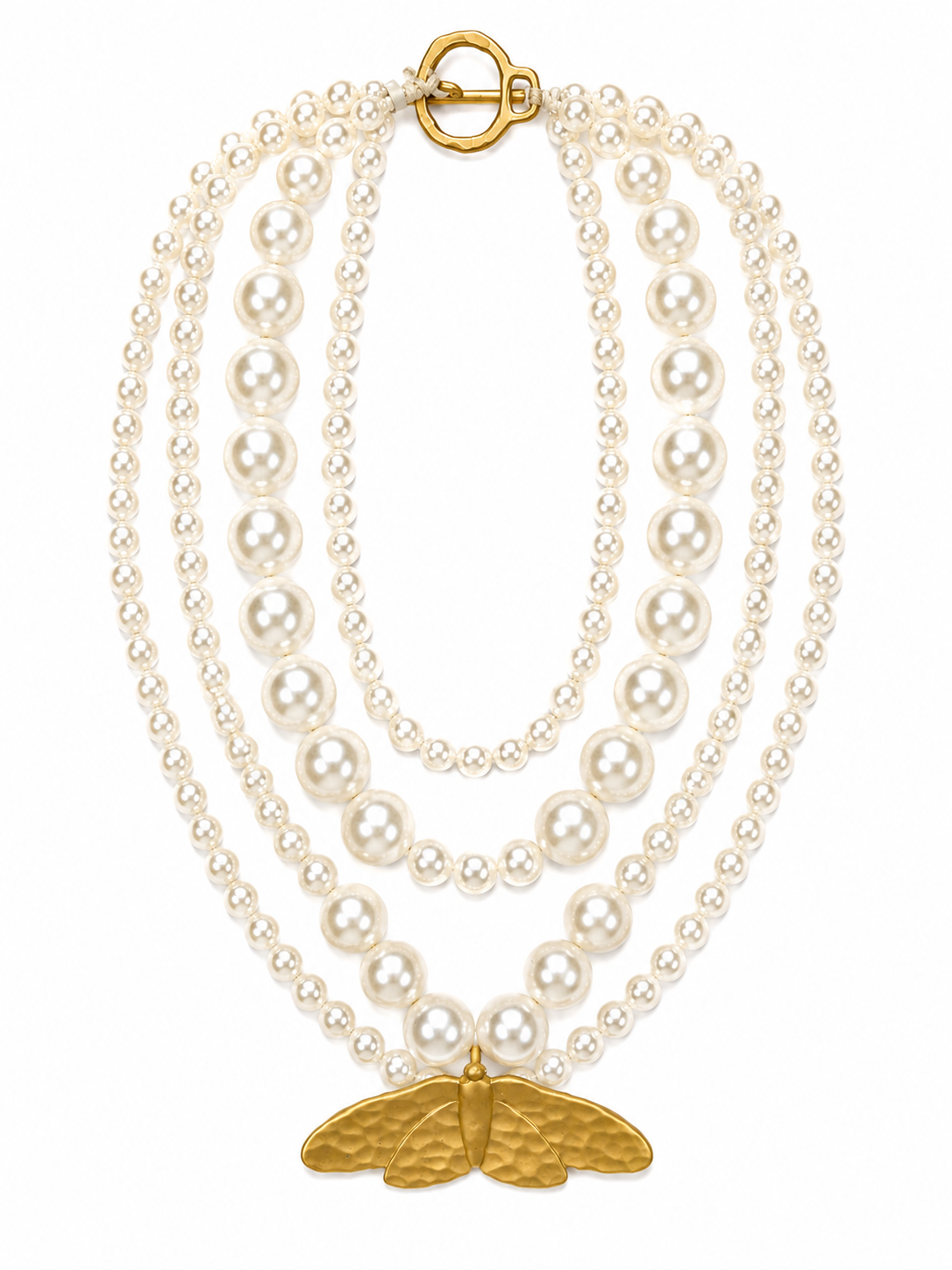 Butterfly Pearl Necklace
