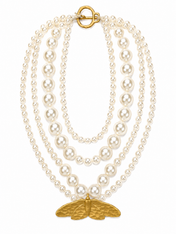 Butterfly Pearl Necklace