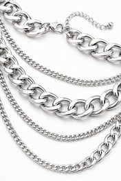 Multi Layer Silver Chain