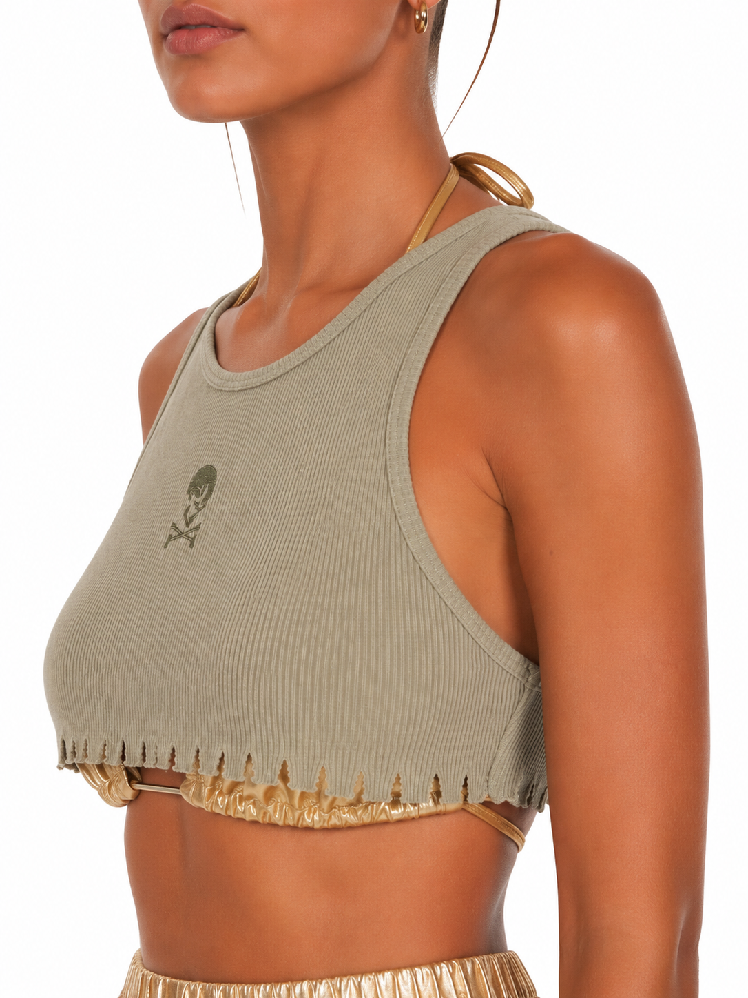 Raw crop tank