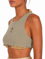 Raw crop tank