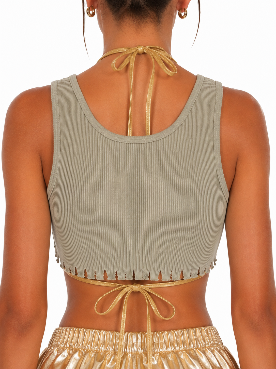 Raw crop tank
