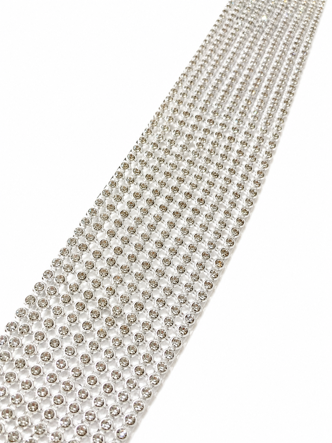 Silver Crystal Edge Choker