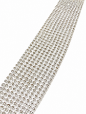 Silver Crystal Edge Choker
