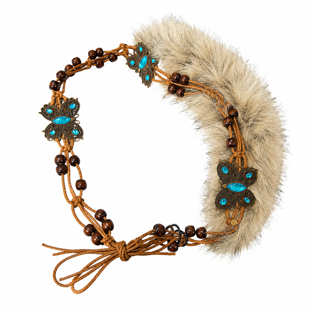 Boho Faux Fur Belt