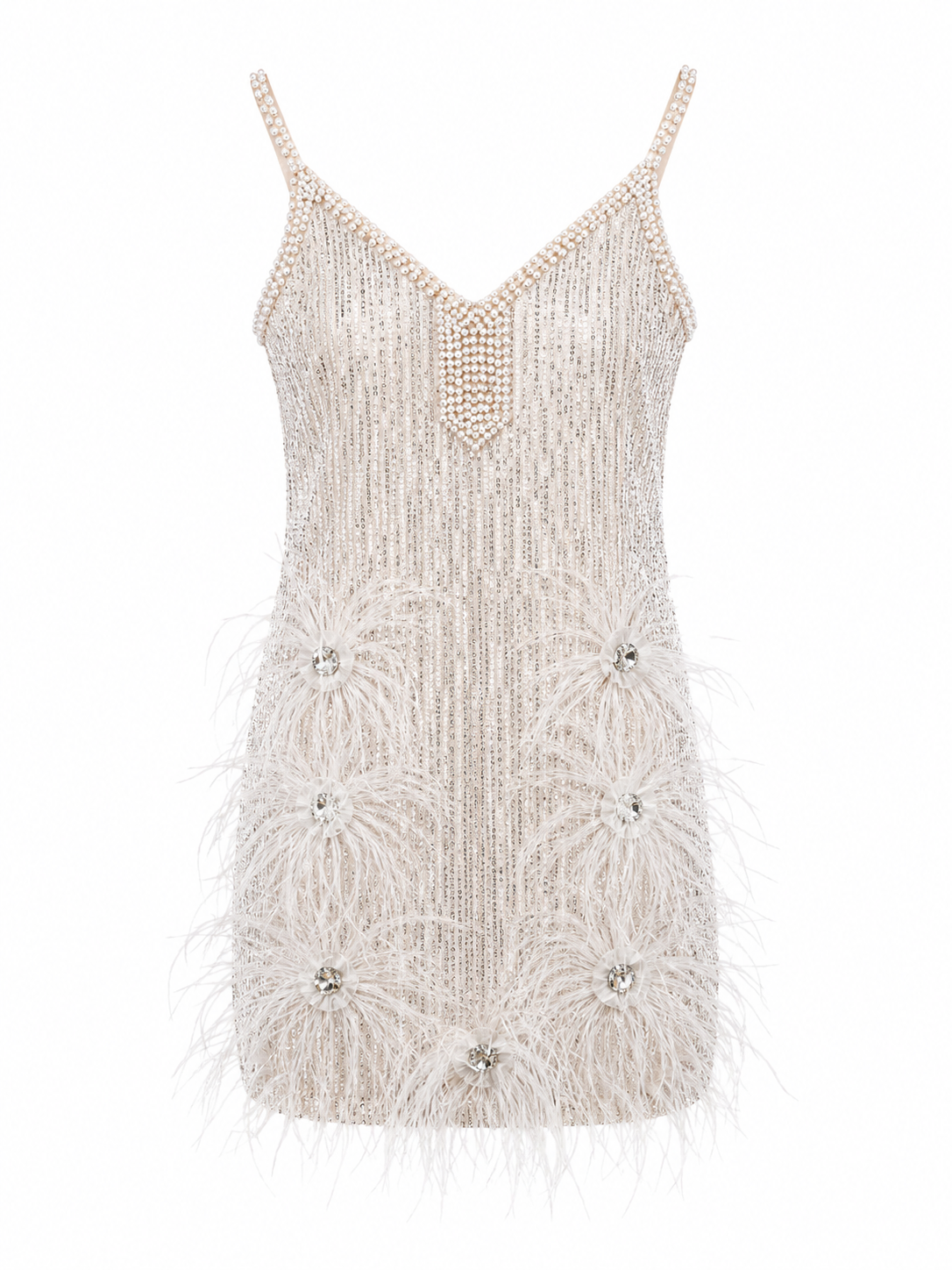 Ivory Pearl Mini Dress
