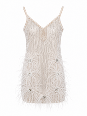 Ivory Pearl Mini Dress