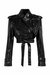 Noir Croc Jacket