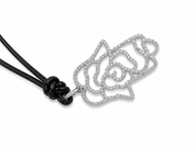 Hamsa Rose Pendant
